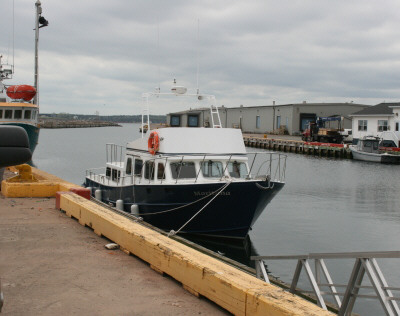 Trawler at dockside