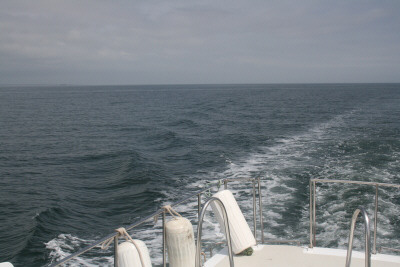 Looking aft